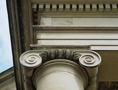 Ionic column capital at the Sepulchral Chapel on Württemberg Hill