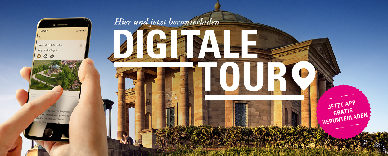 Grabkapelle auf dem Württemberg, Digitale Tour Werbebanner App
