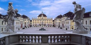 Château résidentiel de Ludwigsbourg, vue aérienne